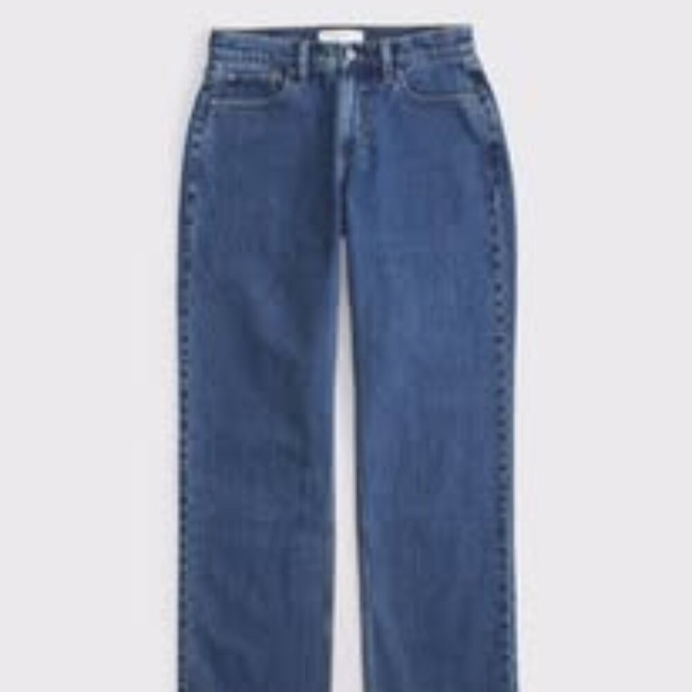 Abercrombie & Fitch Curve Love Low Rise Baggy Jeans
